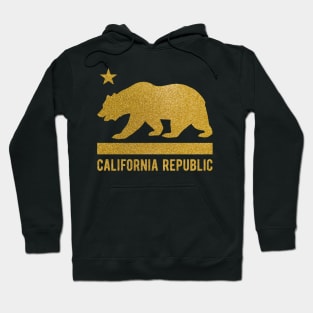 CA Republic Flag Bear Star California Souvenir Women Cali Hoodie